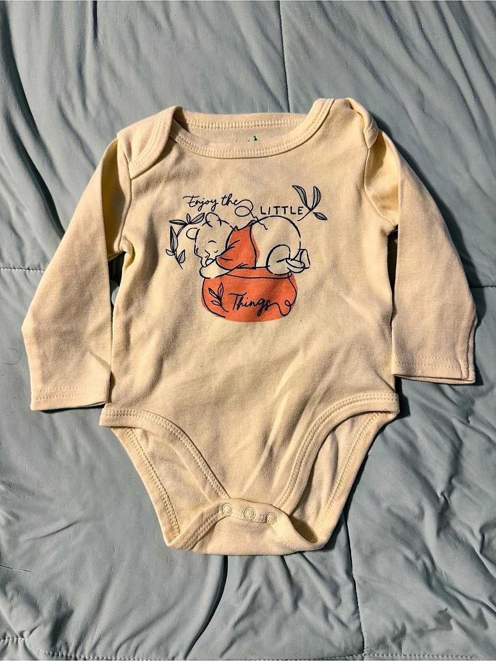 Disney Baby Bodysuit Yellow Baby 6-9M